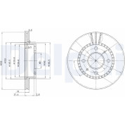 Delphi | Bremsscheibe | BG3206