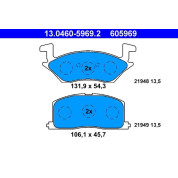 ATE | Bremsbelagsatz, Scheibenbremse | 13.0460-5969.2
