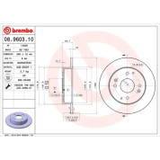 Brembo | Bremsscheibe | 08.9603.10