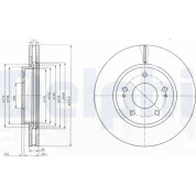 Delphi | Bremsscheibe | BG4147