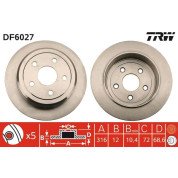 TRW | Bremsscheibe | DF6027