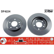 TRW | Bremsscheibe | DF4224