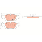 TRW | Bremsbelagsatz, Scheibenbremse | GDB1100