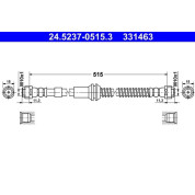 ATE | Bremsschlauch | 24.5237-0515.3