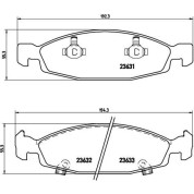 Brembo | Bremsbelagsatz, Scheibenbremse | P 37 005