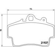 Brembo | Bremsbelagsatz, Scheibenbremse | P 65 007