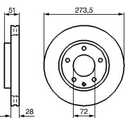 BOSCH | Bremsscheibe | 0 986 479 016