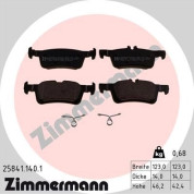 Zimmermann | Bremsbelagsatz, Scheibenbremse | 25841.140.1