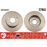 TRW | Bremsscheibe | DF4947