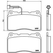 Brembo | Bremsbelagsatz, Scheibenbremse | P 23 115