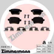 Zimmermann | Bremsbelagsatz, Scheibenbremse | 25818.175.2