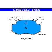 ATE | Bremsbelagsatz, Scheibenbremse | 13.0460-3926.2