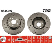 TRW | Bremsscheibe | DF4148S