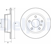 Delphi | Bremsscheibe | BG2624