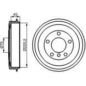 BOSCH | Bremstrommel | 0 986 477 043