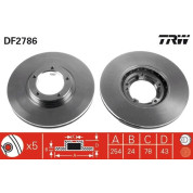 TRW | Bremsscheibe | DF2786