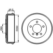 BOSCH | Bremstrommel | 0 986 477 038