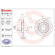 Brembo | Bremsscheibe | 08.9148.1X