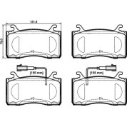 Brembo | Bremsbelagsatz, Scheibenbremse | P 23 185