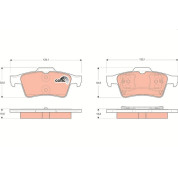 TRW | Bremsbelagsatz, Scheibenbremse | GDB1469