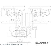 Blue Print | Bremsbelagsatz, Scheibenbremse | ADBP420133