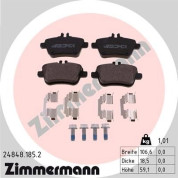 Zimmermann | Bremsbelagsatz, Scheibenbremse | 24848.185.2