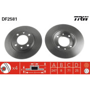 TRW | Bremsscheibe | DF2581