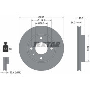 Textar | Bremsscheibe | 92130800