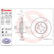 Brembo | Bremsscheibe | 09.A727.31