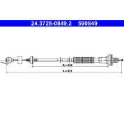 ATE | Seilzug, Kupplungsbetätigung | 24.3728-0849.2
