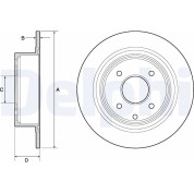 Delphi | Bremsscheibe | BG4666C