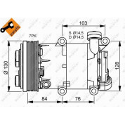 NRF | Kompressor, Klimaanlage | 32410