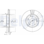 Delphi | Bremsscheibe | BG3240C