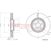 Metzger | Bremsscheibe | 6110714