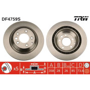 TRW | Bremsscheibe | DF4759S