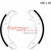 Metzger | Bremsbackensatz | MG 424