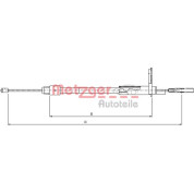 Metzger | Seilzug, Feststellbremse | 10.9327