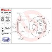 Brembo | Bremsscheibe | 08.B844.11