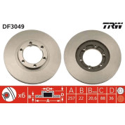 TRW | Bremsscheibe | DF3049