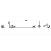 Metzger | Bremsschlauch | 4111954