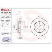 Brembo | Bremsscheibe | 09.9991.11