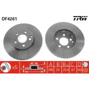 TRW | Bremsscheibe | DF4261