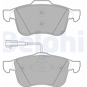 Delphi | Bremsbelagsatz, Scheibenbremse | LP1959