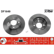 TRW | Bremsscheibe | DF1649