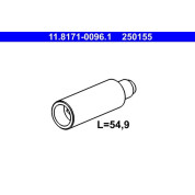 ATE | Führungsbolzen, Bremssattel | 11.8171-0096.1