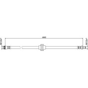 Metzger | Bremsschlauch | 4111833