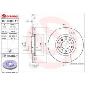 Brembo | Bremsscheibe | 09.D209.11