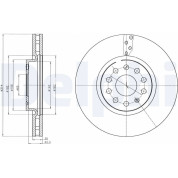 Delphi | Bremsscheibe | BG4330C