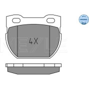 Meyle | Bremsbelagsatz, Scheibenbremse | 025 234 7118