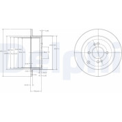 Delphi | Bremsscheibe | BG4097